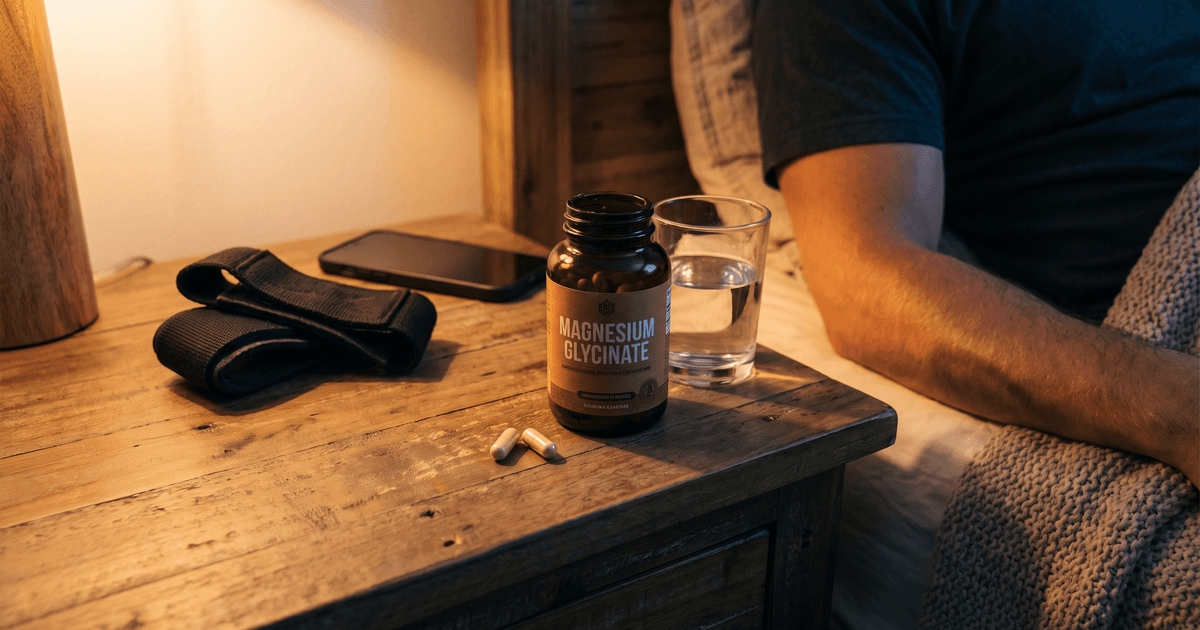 Magnesium glycinate for sleep: the form, dose, and timing that actually help recovery